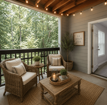 Private balcony